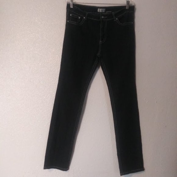Y-Jeans women's size 15 (juniors) S. Skinny dark blue jeans - Picture 1 of 14